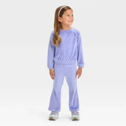 Toddler Girls' Flare Velour Top & Bottom Set - Cat & Jack™ Light Purple -CAT and JACK Store GUEST a7056e24 e542 4d3f 8bed 7a39b2bf0899