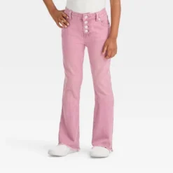 Girls' Button Fly Flare Jeans - Cat & Jack™ Pink 7 Girls' Button Fly Flare Jeans - Cat & Jack™ Pink -CAT and JACK Store GUEST a8459da8 36ed 4ddb a11b 2a4177381816