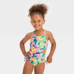 Toddler Girls' Cut Out Floral One Piece Swimsuit - Cat & Jack™ -CAT and JACK Store GUEST a95b3786 ae93 47f6 acbc f2ee6f1fd6dc