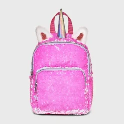 Kids' 7" Unicorn Flip Sequin Mini Backpack - Cat & Jack™ Pink -CAT and JACK Store GUEST aa09b44d c957 4ce8 9154 e12260724b56