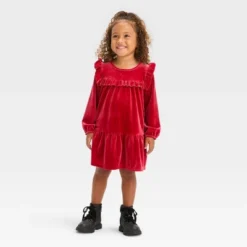 Toddler Girls' A-Line Long Sleeve Dress - Cat & Jack™ Red 7 Toddler Girls' A-Line Long Sleeve Dress - Cat & Jack™ Red -CAT and JACK Store GUEST aaac908f 8815 47c0 9fe5 70c73cc7977e