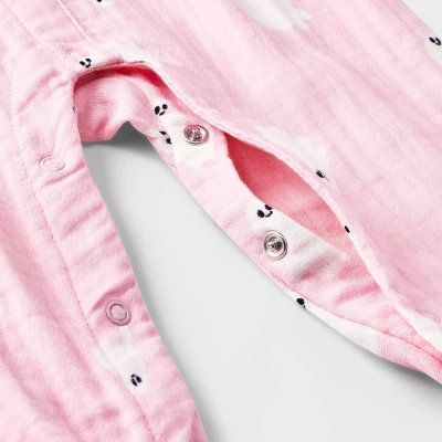Baby Girls' Ghost Gauze Long Sleeve Romper - Halloween - Cat & Jack™ Light Pink 5 Baby Girls' Ghost Gauze Long Sleeve Romper - Halloween - Cat & Jack™ Light Pink - Image 3