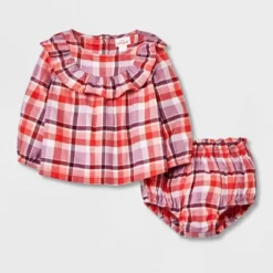 Baby Girls' Ruffle Plaid Top & Bottom Set - Cat & Jack™ Orange 9 Baby Girls' Ruffle Plaid Top & Bottom Set - Cat & Jack™ Orange -CAT and JACK Store GUEST ade674e8 aa3a 4335 968e b5c29cc08088