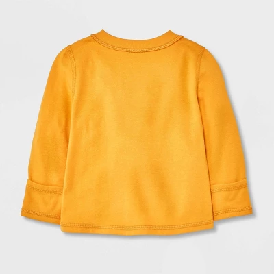 Baby Side Snap Adaptive Long Sleeve T-Shirt - Cat & Jack™ Yellow 3 Baby Side Snap Adaptive Long Sleeve T-Shirt - Cat & Jack™ Yellow