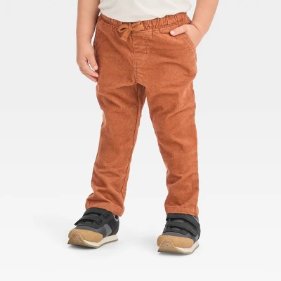 Toddler Boys' Pull-On Taper Fit Corduroy Pant - Cat & Jack™ Brown 5 Toddler Boys' Pull-On Taper Fit Corduroy Pant - Cat & Jack™ Brown - Image 3