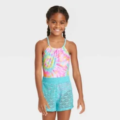 Girls' Rainbow Swirls With Crochet Shorts - Cat & Jack™ -CAT and JACK Store GUEST b44a3bdc 7f3c 4266 a86c 0bc43b63ee5b