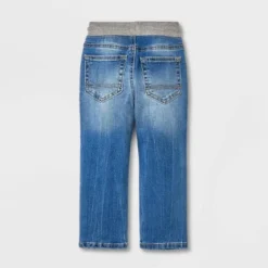 Toddler Boys' 2pk Solid Pants - Cat & Jack⢠Medium Wash