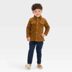 Toddler Boys' Corduroy 'Button-Up' Shacket - Cat & Jack™ Brown -CAT and JACK Store GUEST b9d76730 12ee 4c5f b2db f4904c4bb669