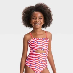 Girls' Striped Star One Piece Swimsuit - Cat & Jack™ 7 Girls' Striped Star One Piece Swimsuit - Cat & Jack™ -CAT and JACK Store GUEST bbc3853f 7c1d 4b0f 8a43 01ffb72dc4f0