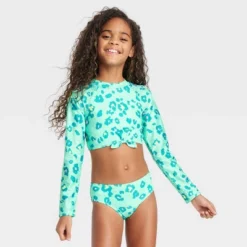 Girls' 'Wild Star' Long Sleeve Bikini Set - Cat & Jack™ -CAT and JACK Store GUEST bf37cceb c735 4174 be67 188317888110