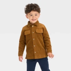 Toddler Boys' Corduroy 'Button-Up' Shacket - Cat & Jack™ Brown -CAT and JACK Store GUEST bffb38b6 0440 42a9 b29e c6405f011333