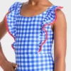 Girls' Gingham Check One Piece Swimsuit - Cat & Jack™ Blue -CAT and JACK Store GUEST c181f3af c631 43eb 9230 ea794862629a