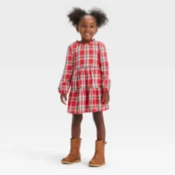 Toddler Girls' Plaid Long Sleeve Dress - Cat & Jack™ 8 Toddler Girls' Plaid Long Sleeve Dress - Cat & Jack™ -CAT and JACK Store GUEST c2e443c8 7bb2 46ab 8364 b07759c6e4c0