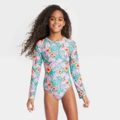 Girls' Floral Print One Piece Swimsuit - Cat & Jack™ -CAT and JACK Store GUEST c3064446 d287 462e 9791 ea3973550310