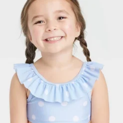 Toddler Girls' Polka Dots Bikini Set - Cat & Jack™ Blue