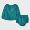 Baby Girls' Gauze Clipspot Ruffle Yoke Top & Bottom Set - Cat & Jack™ Dark Green 1 Baby Girls' Gauze Clipspot Ruffle Yoke Top & Bottom Set - Cat & Jack™ Dark Green -CAT and JACK Store GUEST c6e93f50 0448 470b a5e2 65919d4f0709