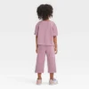 Toddler Girls' Cropped Pants Set - Cat & Jack™ Purple 2 Toddler Girls' Cropped Pants Set - Cat & Jack™ Purple -CAT and JACK Store GUEST cae04ca1 afa3 4dd4 946a 6b4e3466d138