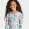 Girls' Floral Print One Piece Swimsuit - Cat & Jack™