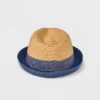 Boys' Straw Fedora Hat - Cat & Jack™ Navy Blue 1 Boys' Straw Fedora Hat - Cat & Jack™ Navy Blue -CAT and JACK Store GUEST ce5fadc7 759d 4bc7 b453 2e6c205d90dc