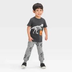 Toddler Boys' Halloween Short Sleeve T-Shirt And Pull-On Fleece Jogger Pants - Cat & Jack™ Black 7 Toddler Boys' Halloween Short Sleeve T-Shirt And Pull-On Fleece Jogger Pants - Cat & Jack™ Black -CAT and JACK Store GUEST d348d06c 3173 493e b83e 285f28a97347