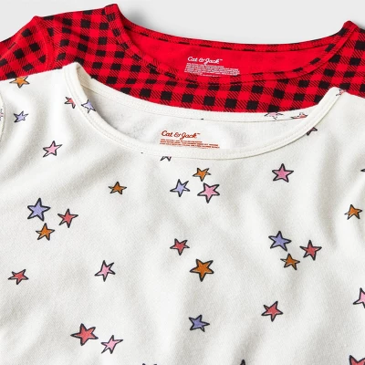 Girls' 2pk Adaptive Long Sleeve Holiday Dress - Cat & Jack™ Off-White 4 Girls' 2pk Adaptive Long Sleeve Holiday Dress - Cat & Jack™ Off-White - Image 2