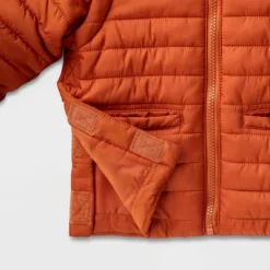 Toddler Adaptive Puffer Jacket - Cat & Jack™ Orange -CAT and JACK Store GUEST d7a3fc56 7272 4d16 b033 27ad72b8f7ac