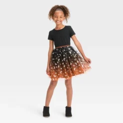 Girls' Short Sleeve Halloween Dress - Cat & Jack™ Black -CAT and JACK Store GUEST d87e96af 4483 4f02 b240 c16b6adfe256