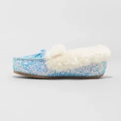 Toddler Girls' Medora Glitter Moccasin Slippers - Cat & Jack™