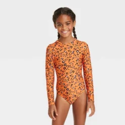 Girls' Spots Of Fun Long Sleeve One Piece Rash Guard Swimsuit - Cat & Jack™️ Orange 7 Girls' Spots Of Fun Long Sleeve One Piece Rash Guard Swimsuit - Cat & Jack™️ Orange -CAT and JACK Store GUEST d9813fe8 bd6a 4fc4 a75e 59d0ccb856db