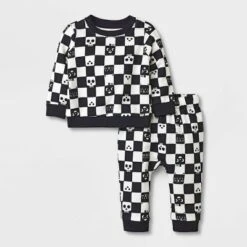 Baby 2pc Checkered Sweatshirt & Jogger Pants Set - Halloween - Cat & Jack™ Black 7 Baby 2pc Checkered Sweatshirt & Jogger Pants Set - Halloween - Cat & Jack™ Black -CAT and JACK Store GUEST e1d9360b bc07 40c8 9175 693d341891f7