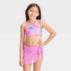 Girls' 'Sketchy Tropical Scenic With Sarong' Bikini Set - Cat & Jack™ Light Pink 9 Girls' 'Sketchy Tropical Scenic With Sarong' Bikini Set - Cat & Jack™ Light Pink -CAT and JACK Store GUEST e6fe1da3 ed95 4863 8569 e367d7d8ef6f