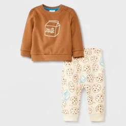 Baby 2pc Cookie Fleece Graphic Top & Bottom Set - Cat & Jack™ Brown 9 Baby 2pc Cookie Fleece Graphic Top & Bottom Set - Cat & Jack™ Brown -CAT and JACK Store GUEST e78a5e18 e29a 491a b656 cf1d5392c04b