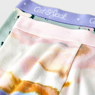 Toddler Girls' 4pc Unicorn & Tie-Dye Pajama Set - Cat & Jack™ Green 4 Toddler Girls' 4pc Unicorn & Tie-Dye Pajama Set - Cat & Jack™ Green - Image 2