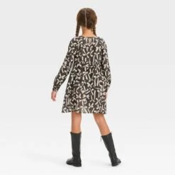 Girls' Long Sleeve Woven Dress - Cat & Jack™