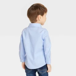 Toddler Boys' Long Sleeve Oxford Button-Down Shirt - Cat & Jackā¢