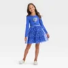Girls' Long Sleeve Menorah Tiered Hanukkah Tulle Dress - Cat & Jack™ Blue 1 Girls' Long Sleeve Menorah Tiered Hanukkah Tulle Dress - Cat & Jack™ Blue -CAT and JACK Store GUEST f26ef38c 5b47 4dc2 8926 6a2fd3b3567c