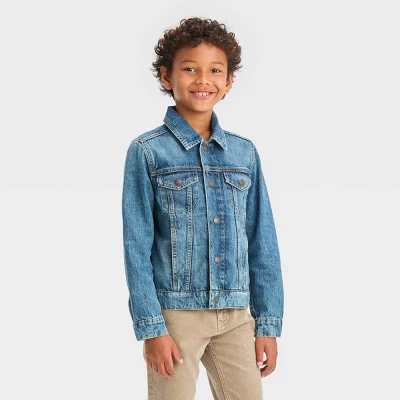 Boys' Long Sleeve Jacket - Cat & Jack™ Medium Wash 5 Boys' Long Sleeve Jacket - Cat & Jack™ Medium Wash - Image 3