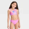 Girls' 'Sketchy Tropical Scenic With Sarong' Bikini Set - Cat & Jack™ Light Pink -CAT and JACK Store GUEST f7093c8e 9a80 4b6a 8907 2b78e88d1200