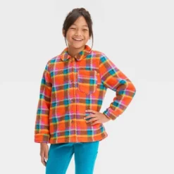 Girls' Button-Down Plaid Shacket - Cat & Jack™ Orange 7 Girls' Button-Down Plaid Shacket - Cat & Jack™ Orange -CAT and JACK Store GUEST f7d7d49d c47c 47f4 b29f 41fc63dfbebc