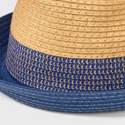 Boys' Straw Fedora Hat - Cat & Jack™ Navy Blue 5 Boys' Straw Fedora Hat - Cat & Jack™ Navy Blue -CAT and JACK Store GUEST fc2d2600 c357 4ca2 86a2 6c8d5c072186