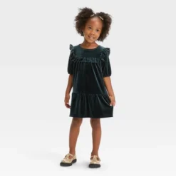 Toddler Girls' A-Line Short Sleeve Dress - Cat & Jack™ Black -CAT and JACK Store GUEST fd749cc1 1654 4cef b5f4 4e0c7a4a1889