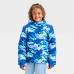 Girls' Abstract Puffer Jacket - Cat & Jack™ -CAT and JACK Store GUEST ff4efc0e 3394 4dd3 889b 89802b5802dc